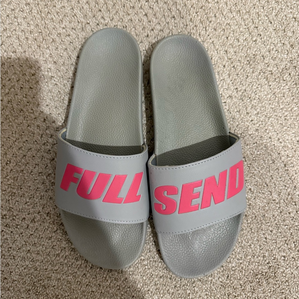 Full Send Grey and Pink Slides